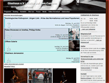 Tablet Screenshot of glashaus.org